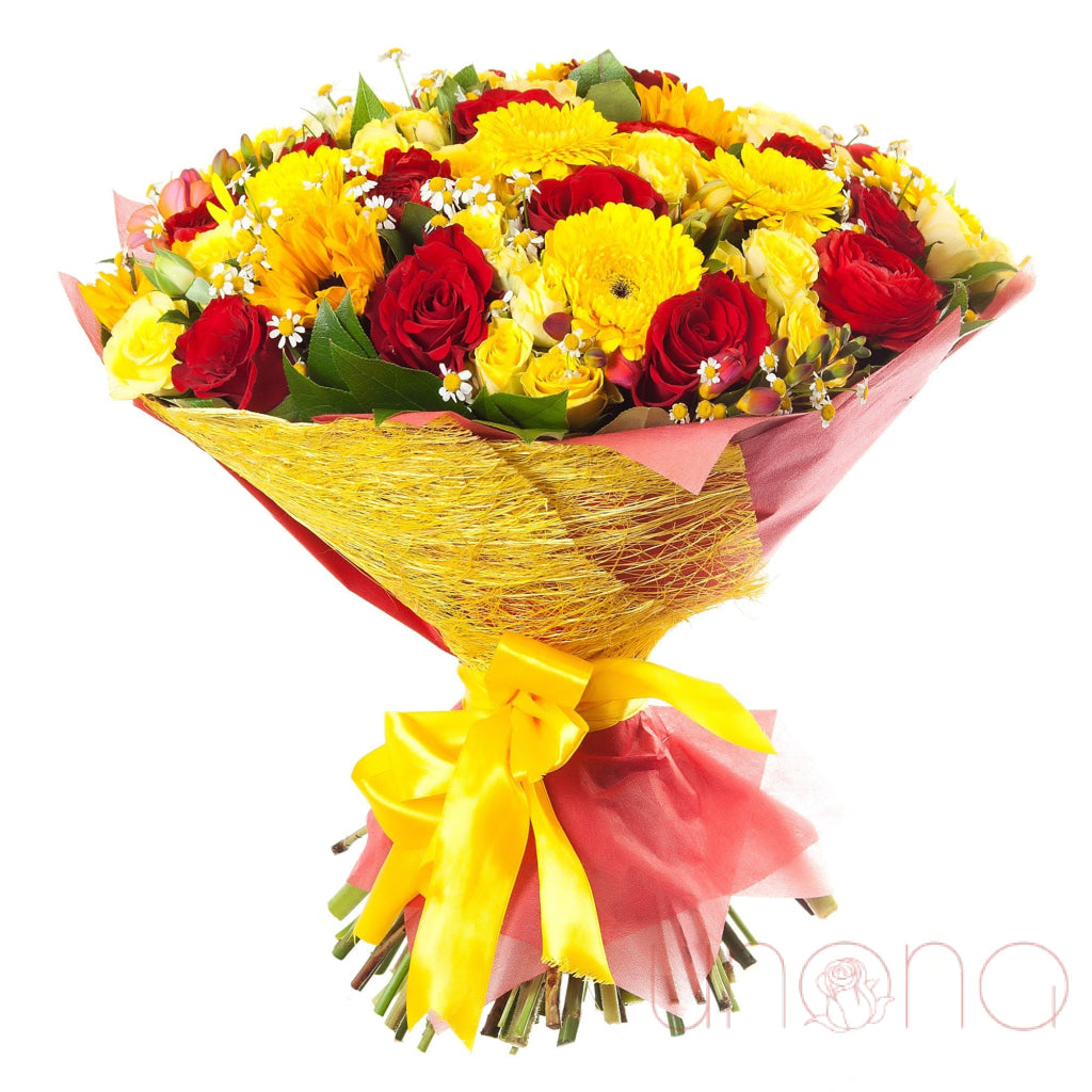 A Feast of Colour Bouquet | Ukraine Gift Delivery.