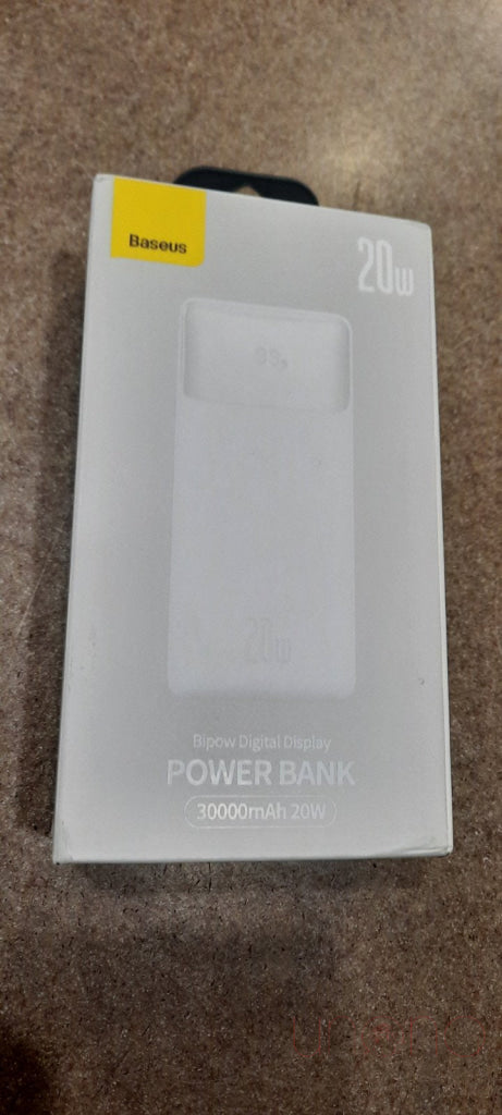 Baseus Bipow Power Bank With Digital Display 10000-30000 Mah 20W 3A Power Bank