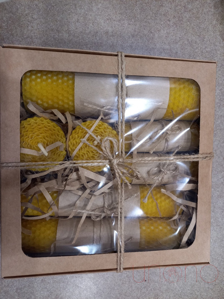 Beeswax Candle Set Gift Baskets