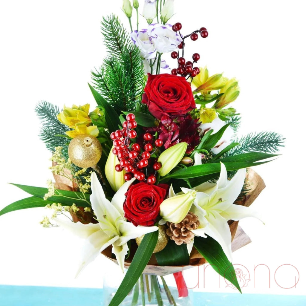 Bright Christmas Bouquet | Ukraine Gift Delivery.