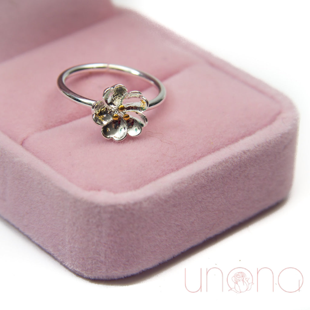 Cherry Blossoms Silver Ring | Ukraine Gift Delivery.