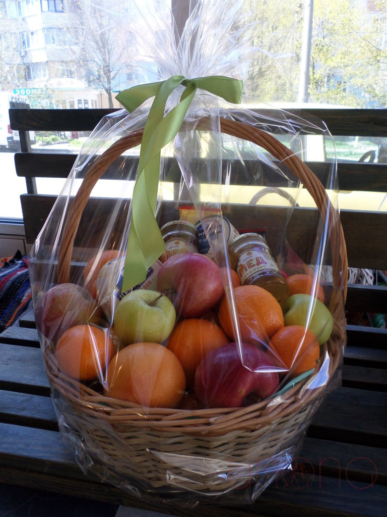 Chocolate, Cheese and Fruit Basket | Ukraine Gift Delivery.