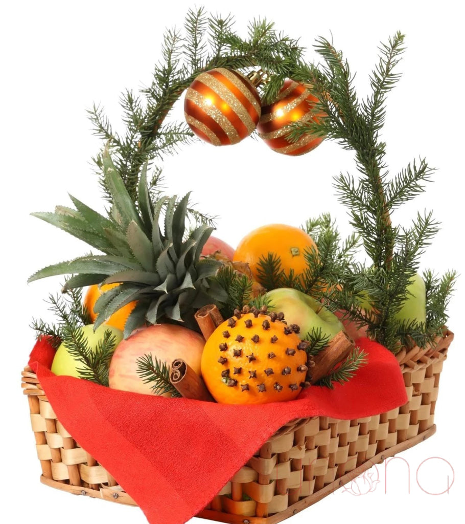 Christmas Tropical Fruit Basket | Ukraine Gift Delivery.