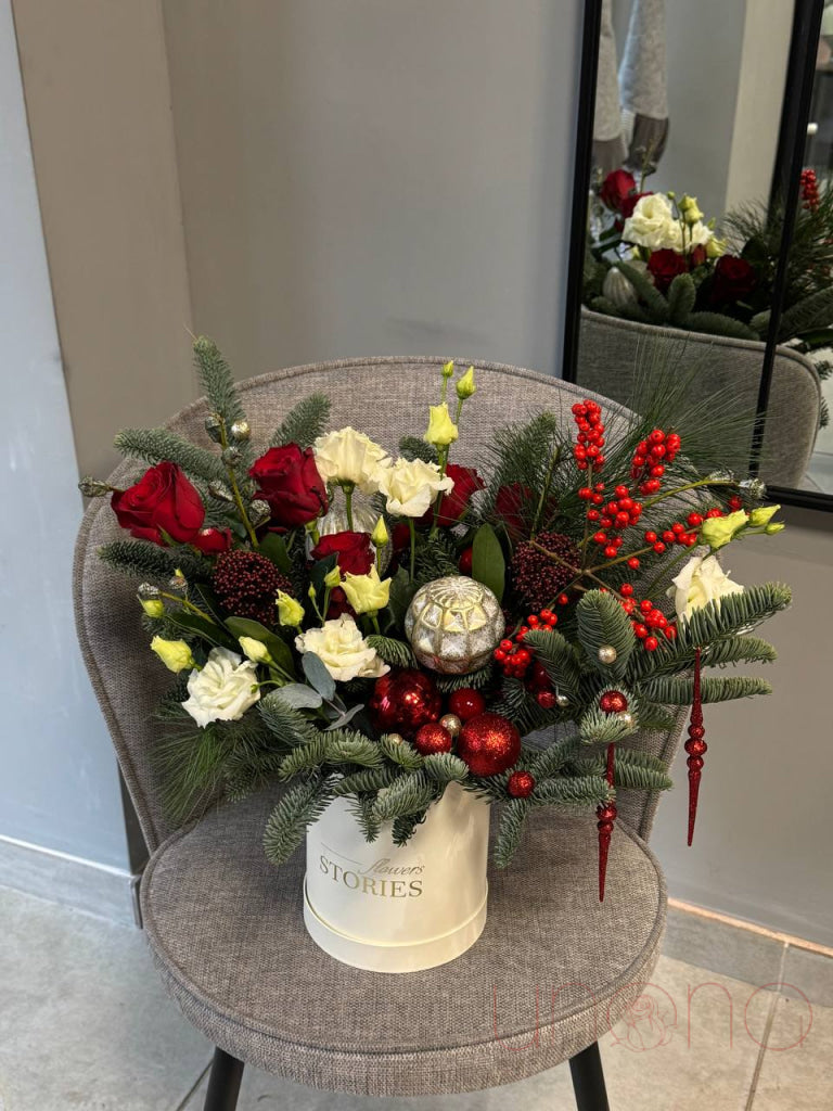 Christmassy Love Arrangement Christmas Flower Box