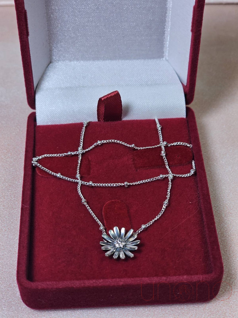 Daisy Silver Necklace Silver Chain