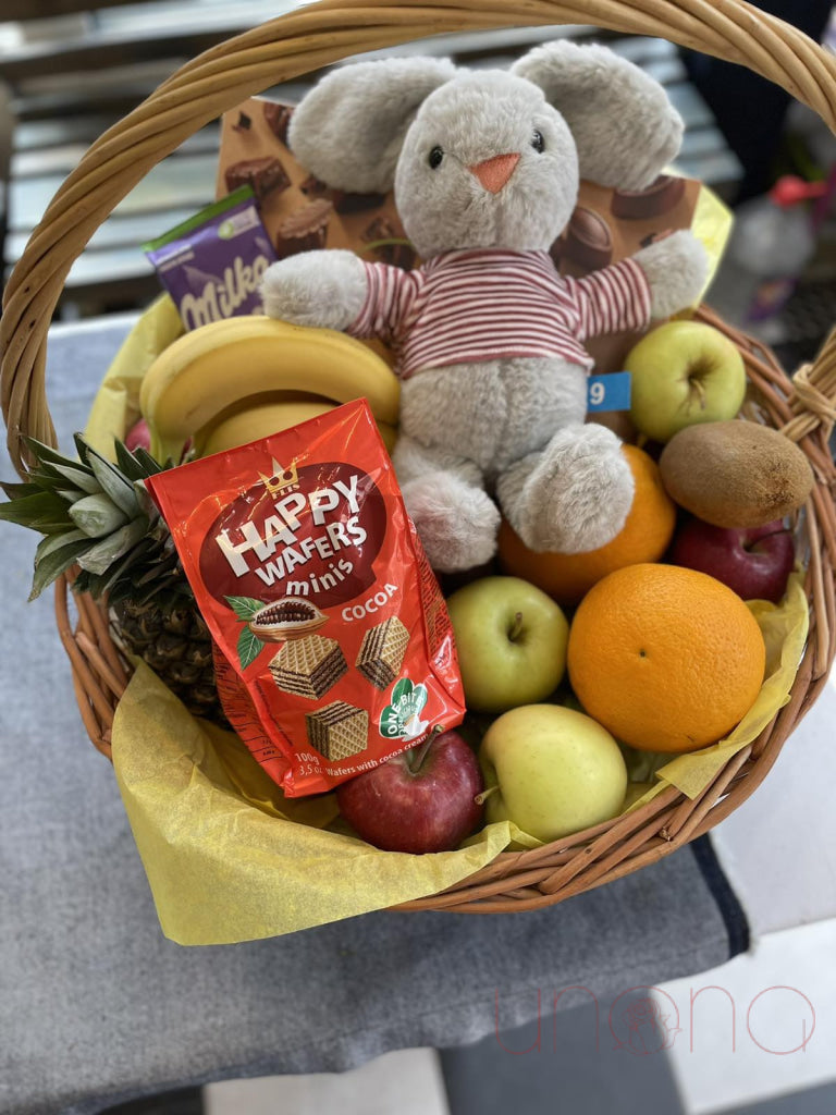 Delicious Fruit & Chocolates Basket Easter