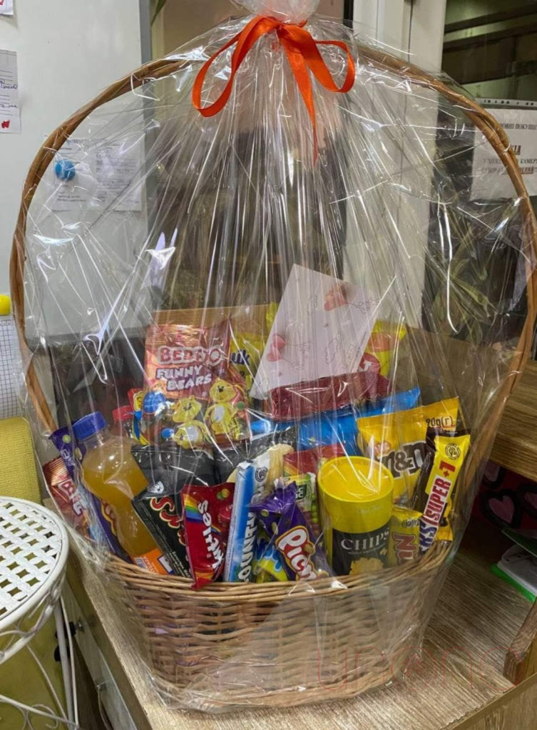 Deluxe Snacks And Drinks Basket By Holidays