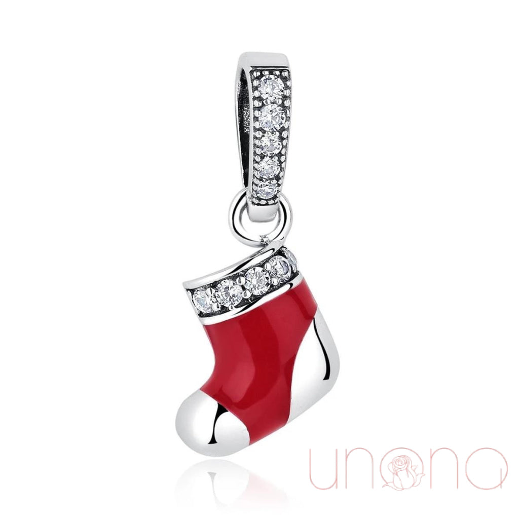 Enamel Christmas Stocking Charm | Ukraine Gift Delivery.