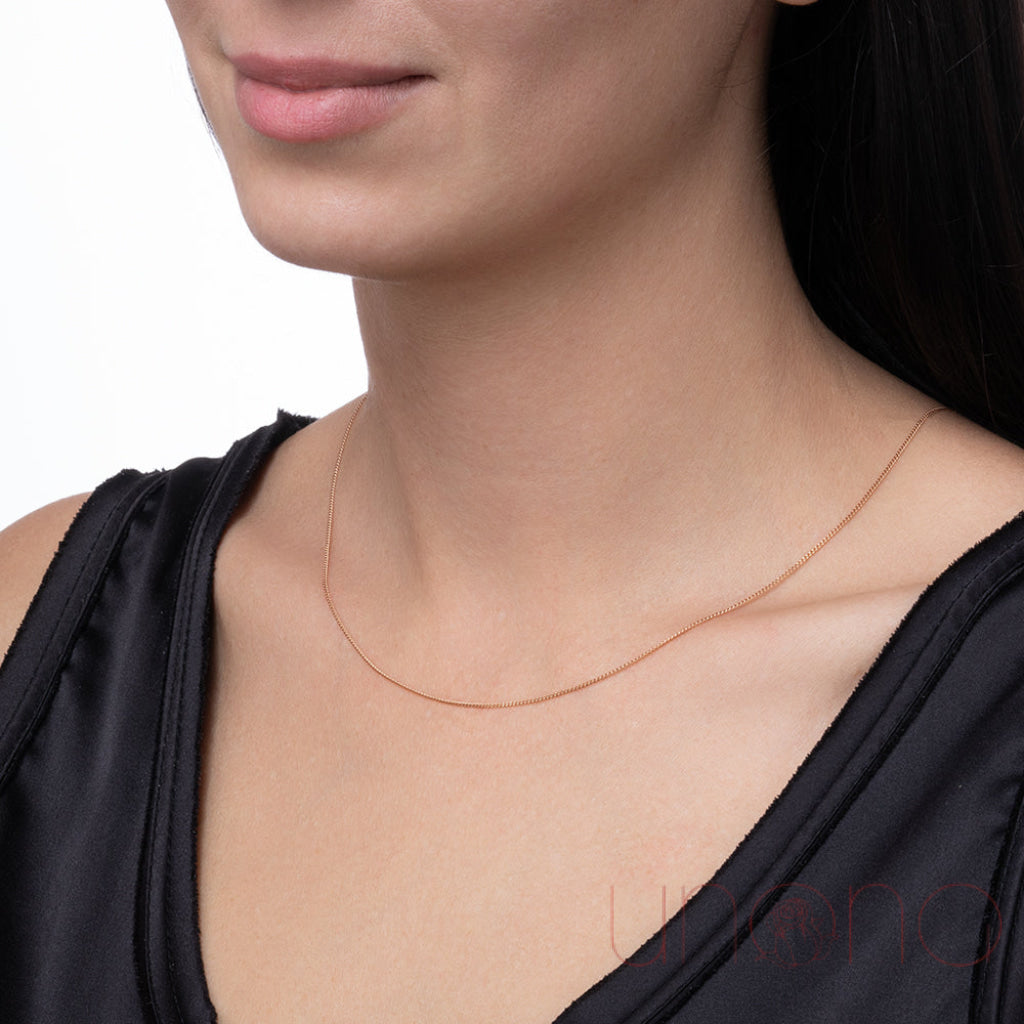 Exquisite Gold Chain With Panzer Weave – 14K Yellow Golden Chain