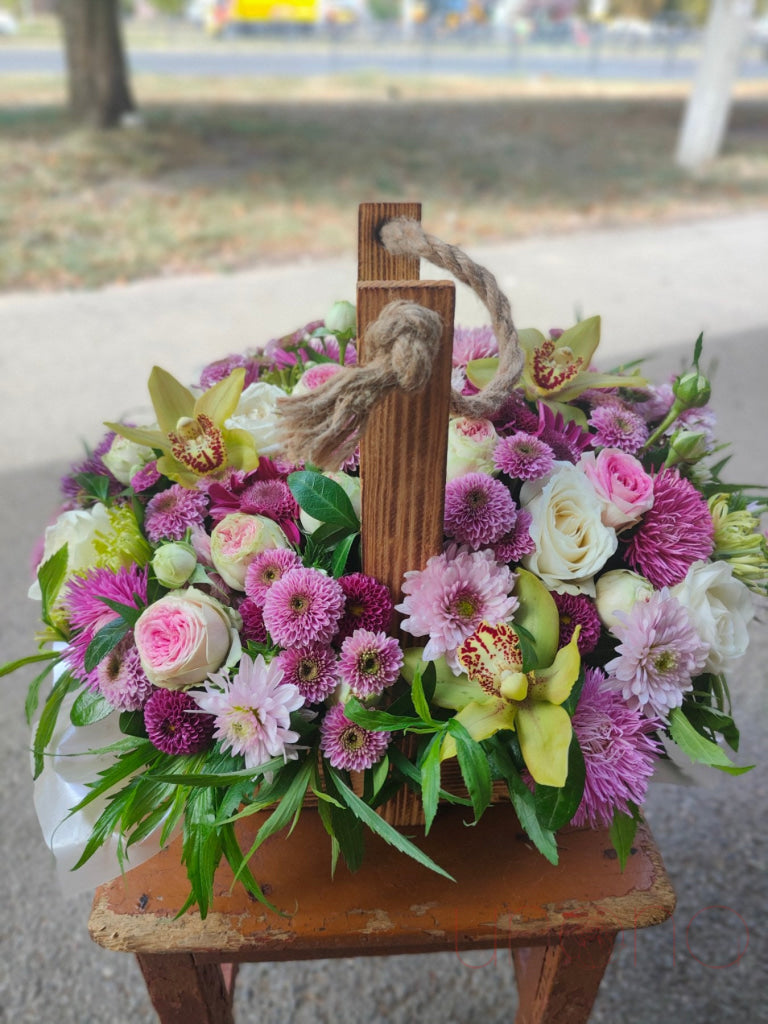 Fairy-Tale-Ish Basket Flower Basket