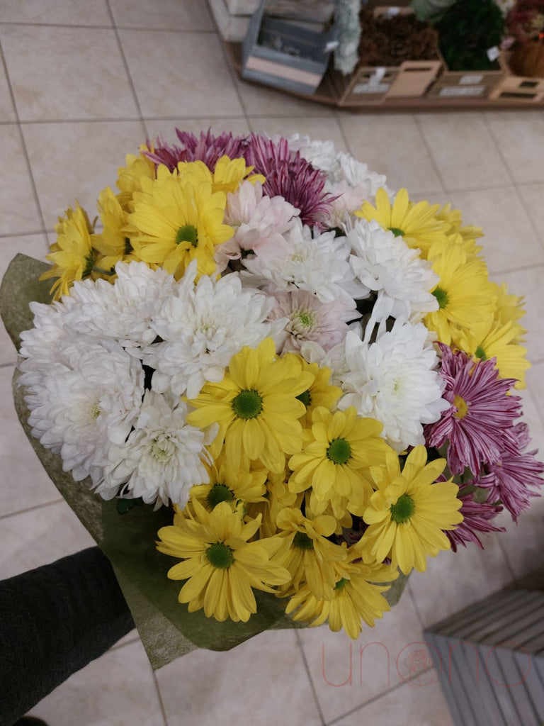 Fall Chrysanthemums Bouquet Flowers