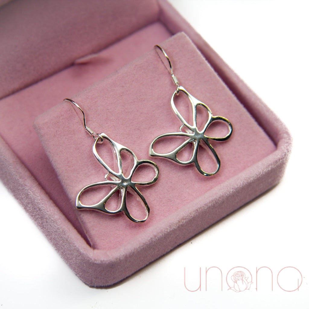 Five Butterflies Silver Earrings | Ukraine Gift Delivery.