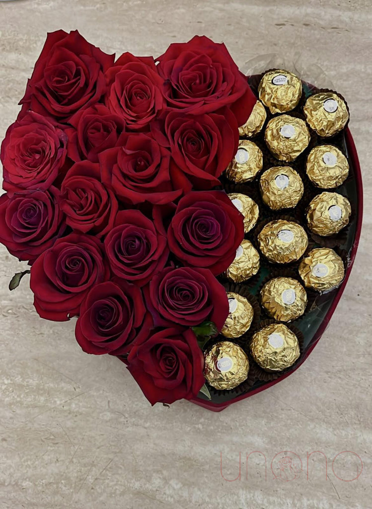 Golden Heart Arrangement For Her