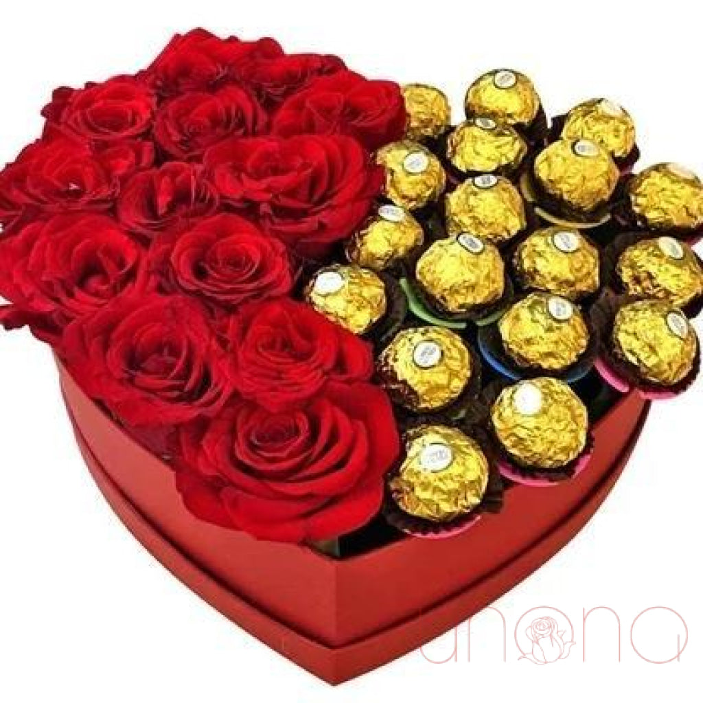 Golden Heart Arrangement | Ukraine Gift Delivery.