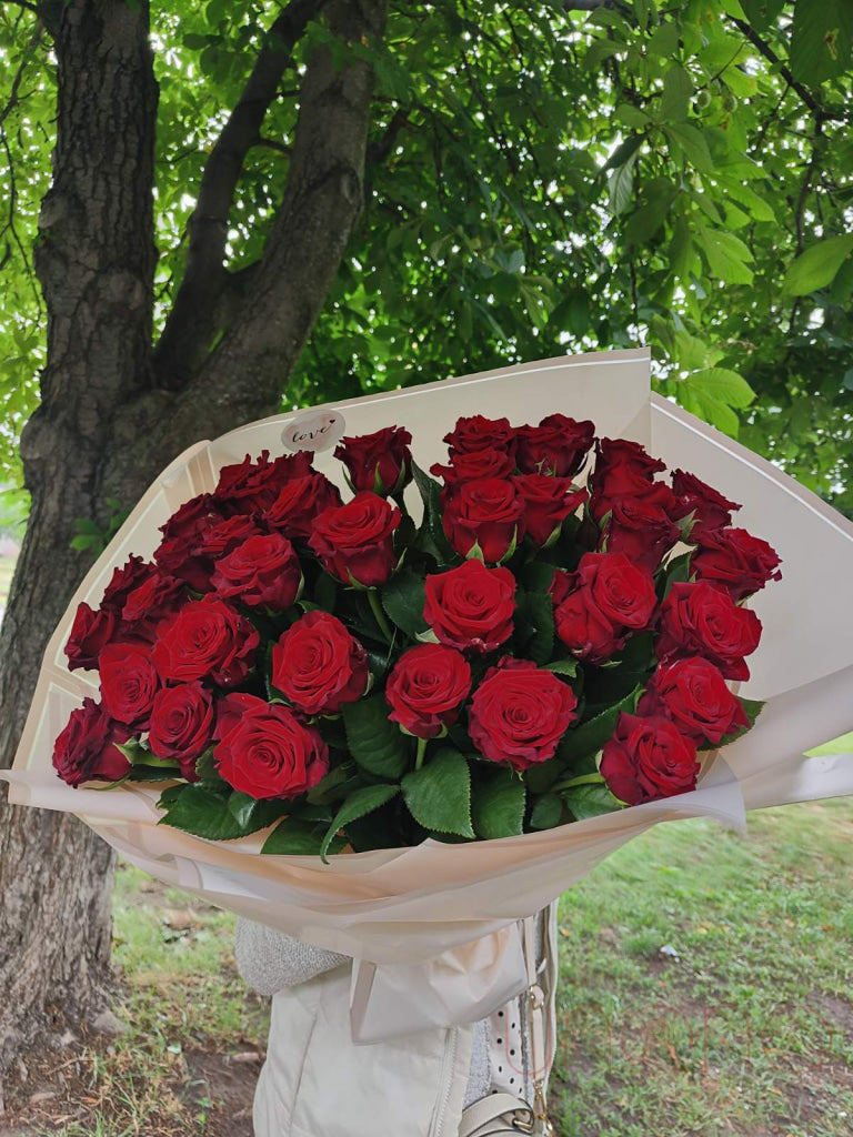 Gorgeous 37 Roses Bouquet For Her