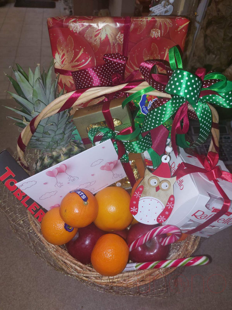 Gourmet Delights From Santa Basket Christmas