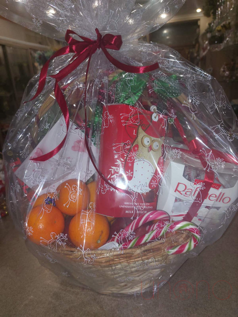 Gourmet Delights From Santa Basket Christmas