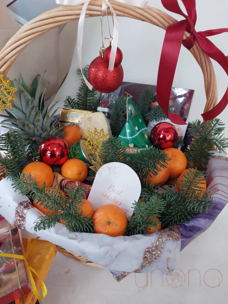 Happy Holidays Gift Basket By