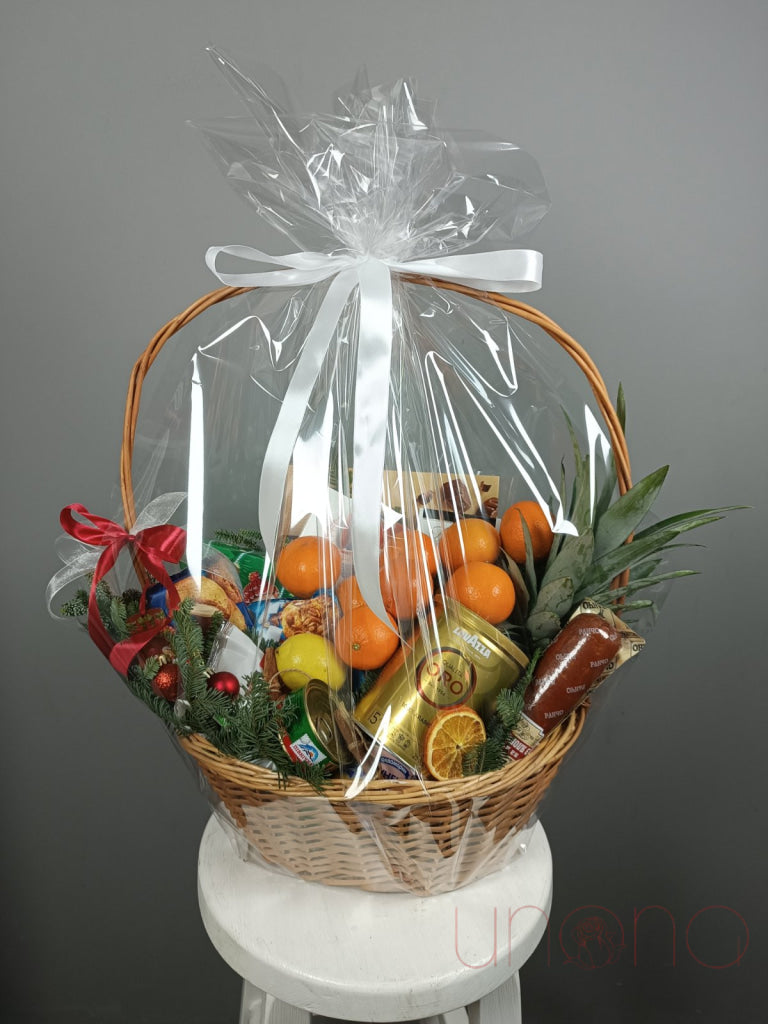 Happy Holidays Gift Basket Christmas