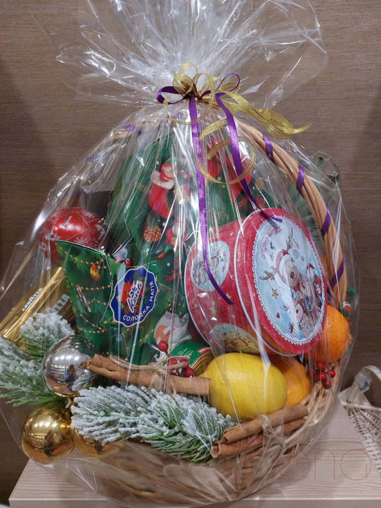 Happy Holidays Gift Basket By