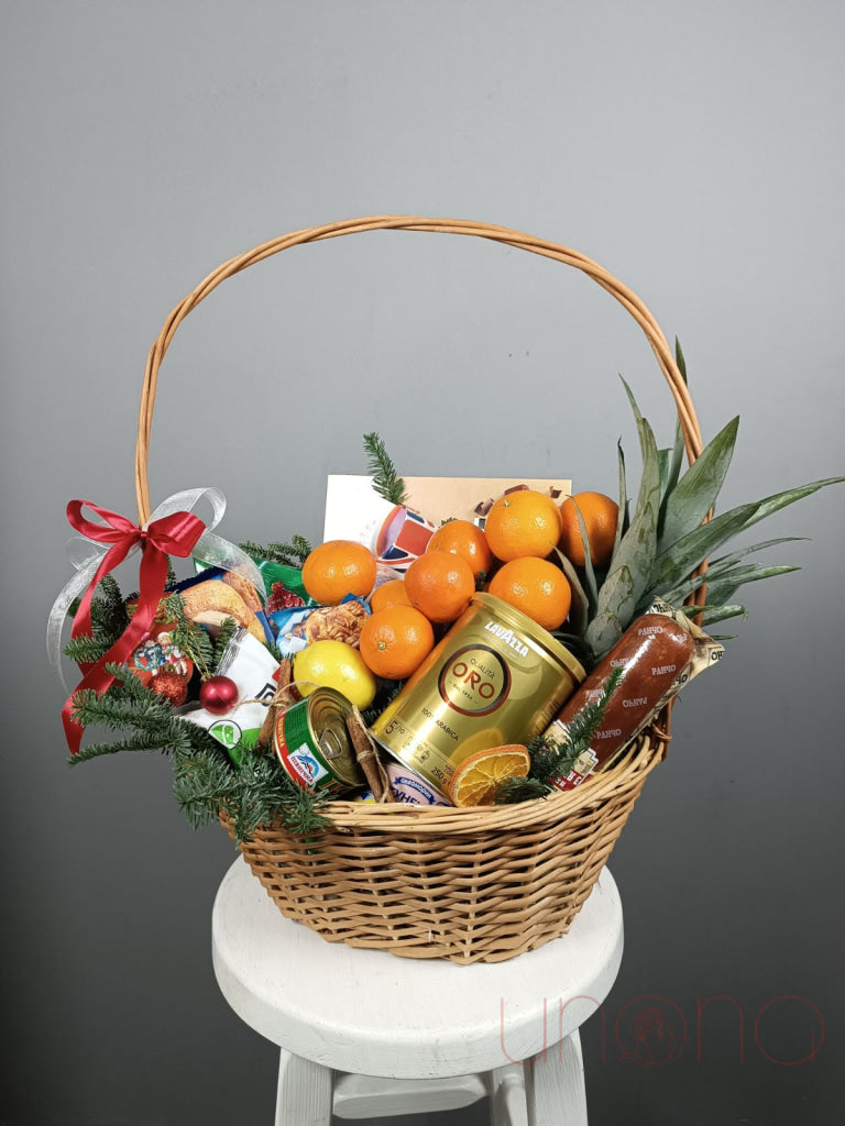 Happy Holidays Gift Basket Christmas