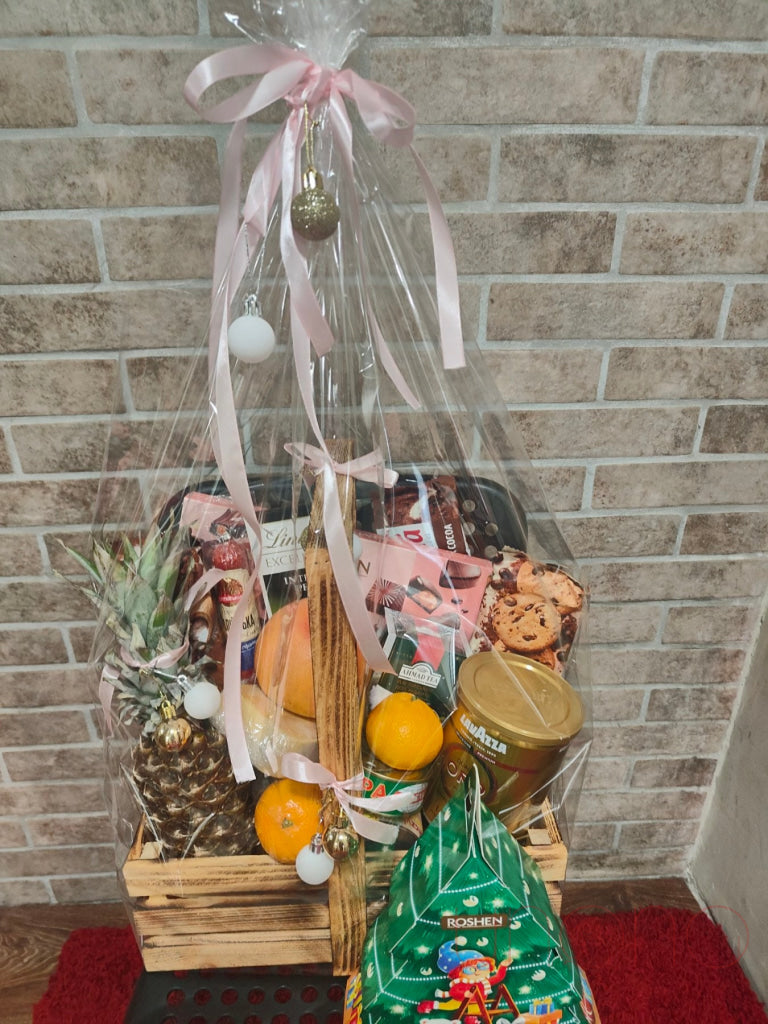 Happy Holidays Gift Basket Christmas