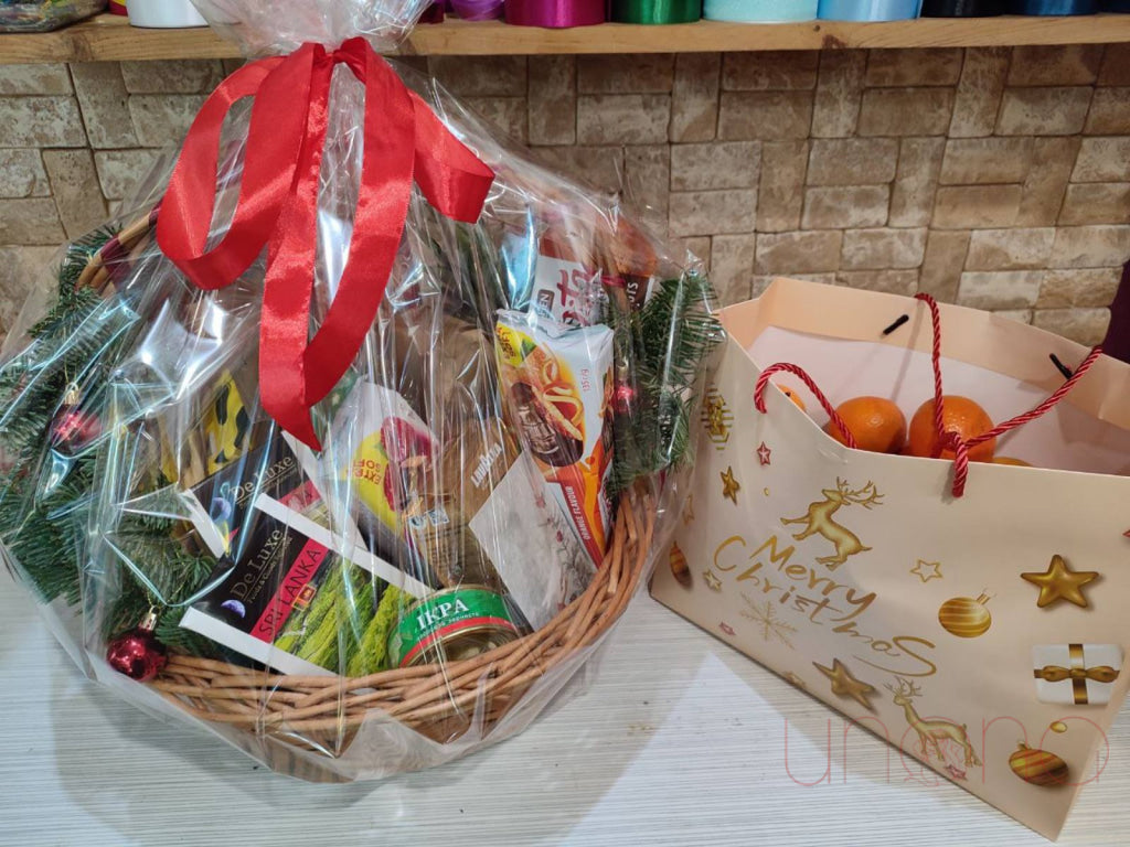 Happy Holidays Gift Basket Christmas