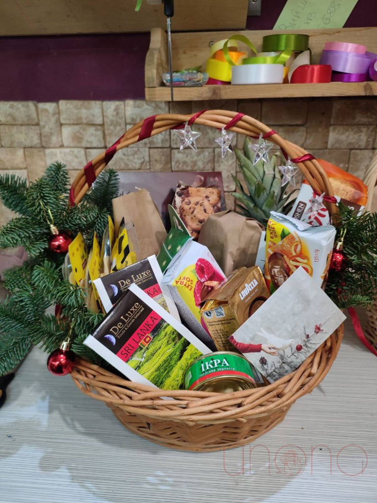 Happy Holidays Gift Basket Christmas