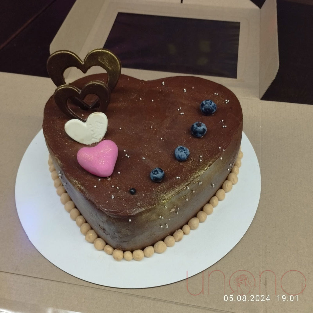 Heart-Shaped Chocolate Cake By Price