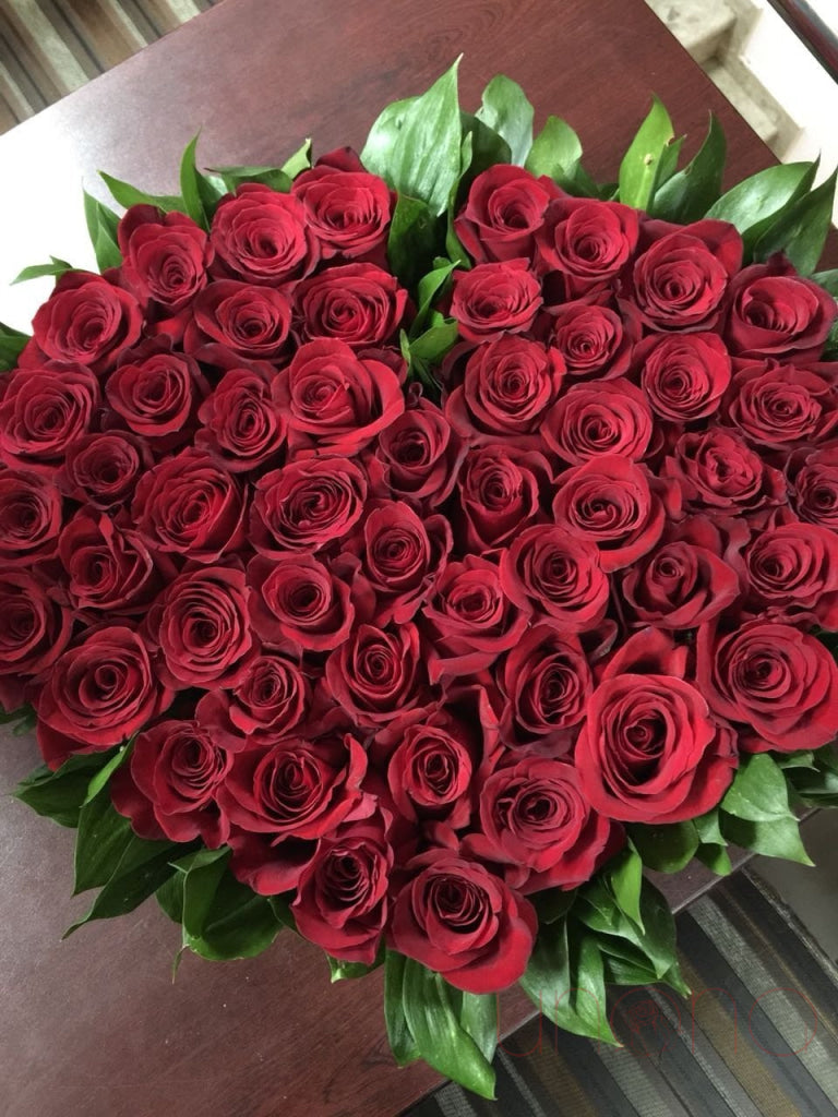 Heart-Shaped Roses Arrangement | Ukraine Gift Delivery.