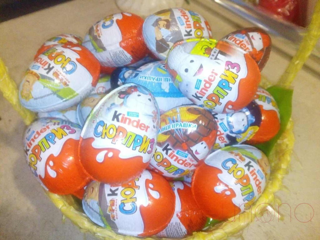 Kinder Surprise Eggs Basket | Ukraine Gift Delivery.