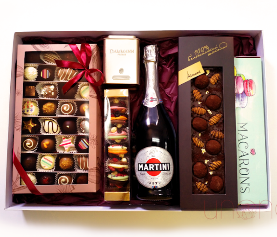 Delicious Chocolate Asti Set Gift Box Baskets