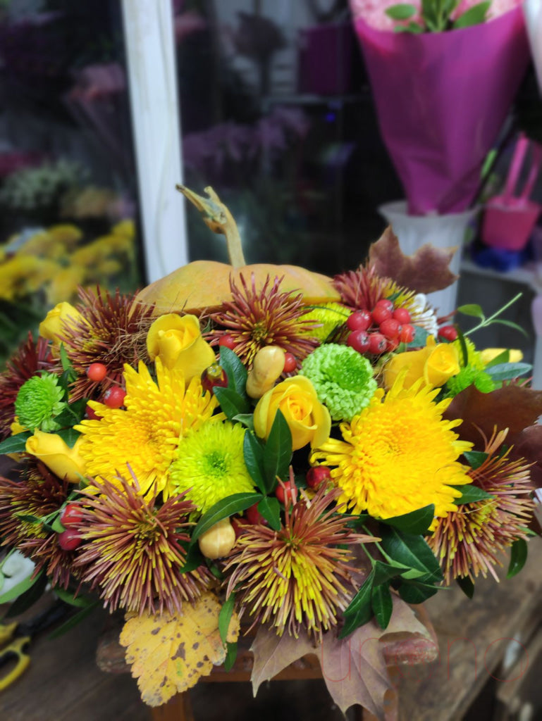 Luxury Pumpkin Arrangement Flowers