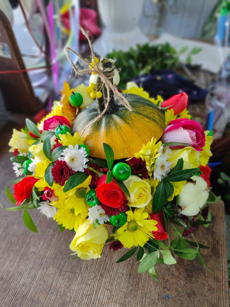 Luxury Pumpkin Arrangement Flowers