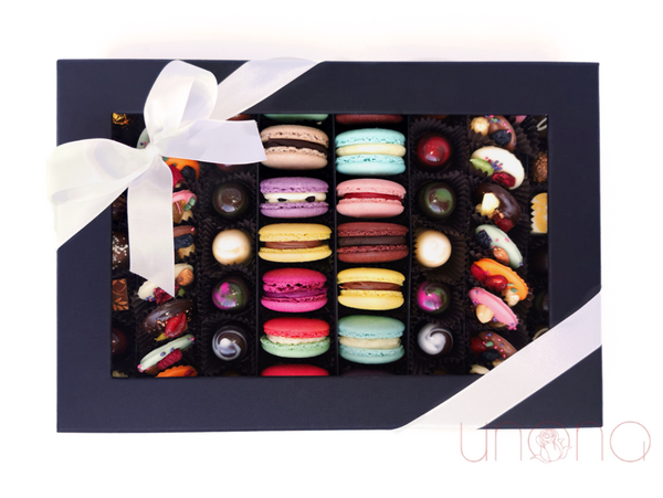 Ma Belle Luxury Chocolates With 2 Edible Photos Gift Baskets