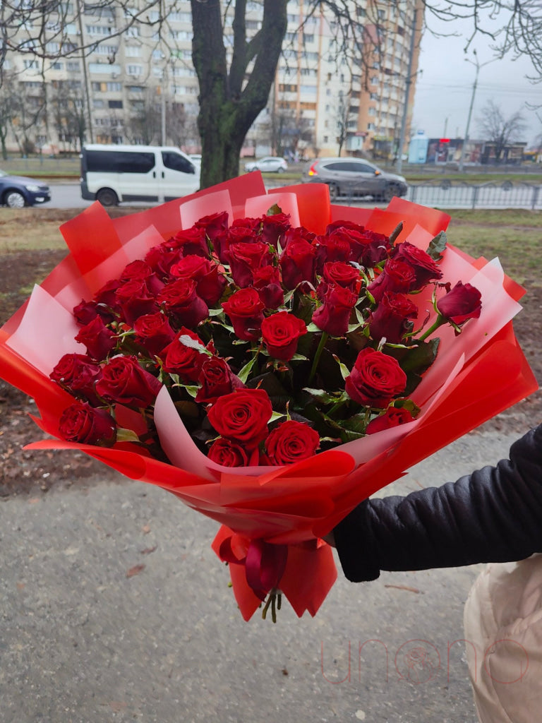 Marvelous Red And White Roses Bouquet Roses