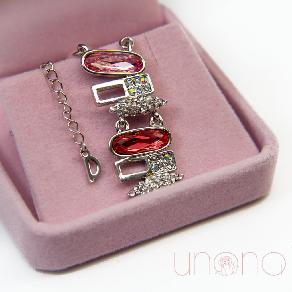 Modern Necklace with Alluring Swarovski Elements | Ukraine Gift Delivery.