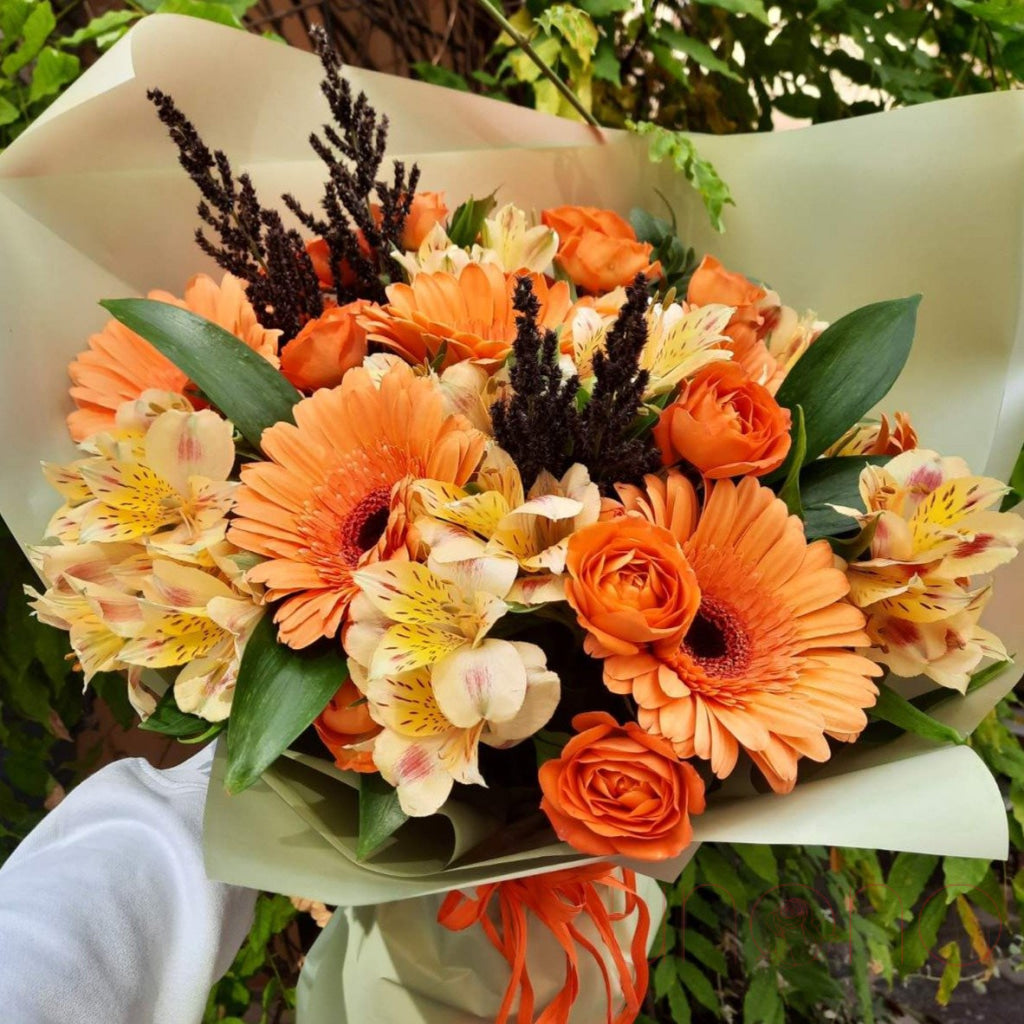 Orange Blossom Bouquet Thanksgiving