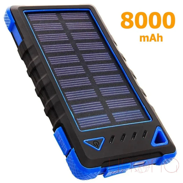 8 000 Mah Power Bank With A Solar Panel