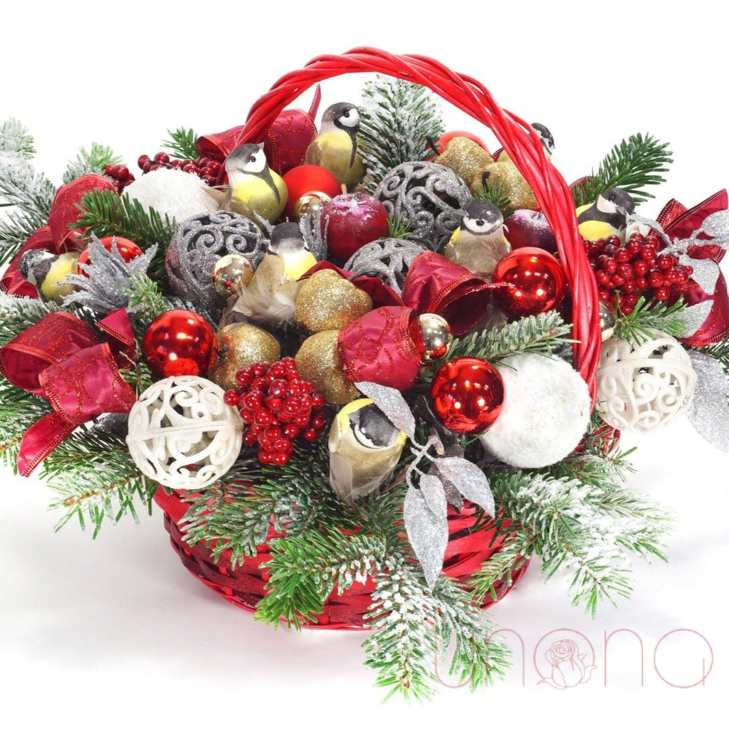 Ravishing Red Christmas Arrangement | Ukraine Gift Delivery.