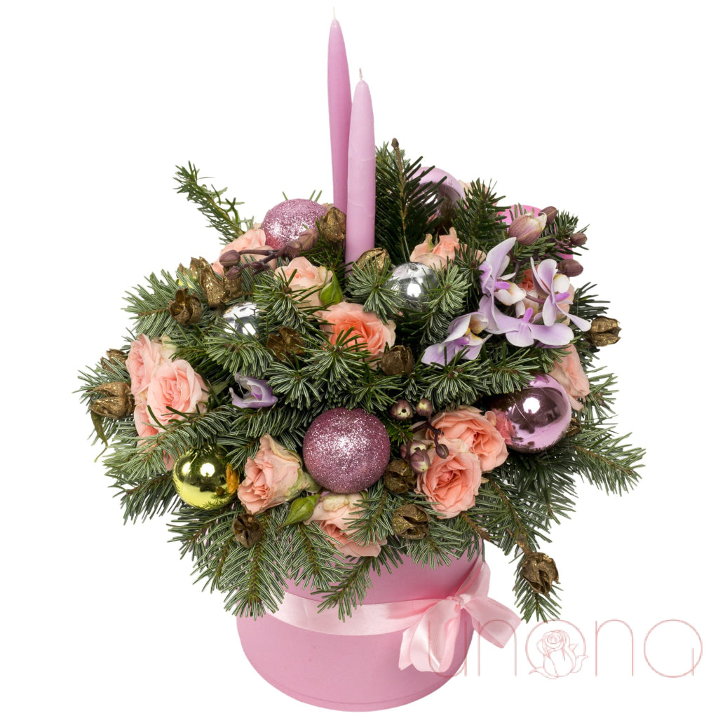 Romantic Christmas Arrangement | Ukraine Gift Delivery.