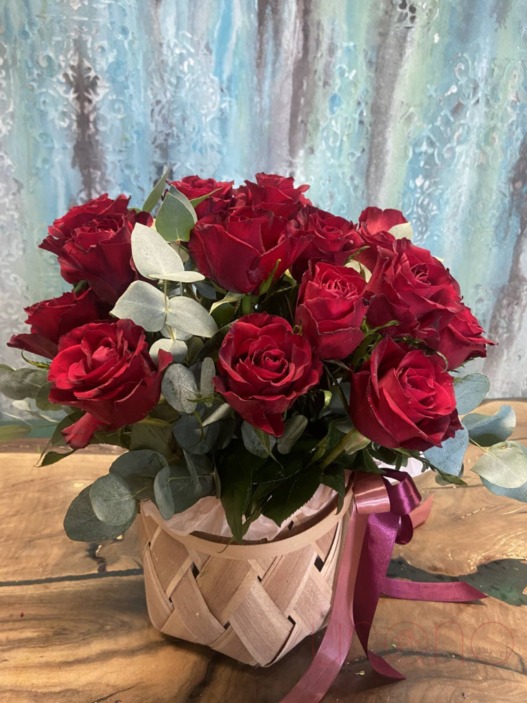 Romantic Flower Basket Flowers