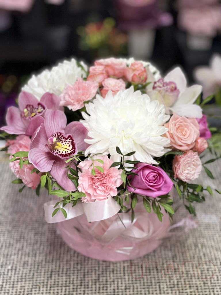 Snowy Chiffon Bouquet Christmas Flowers