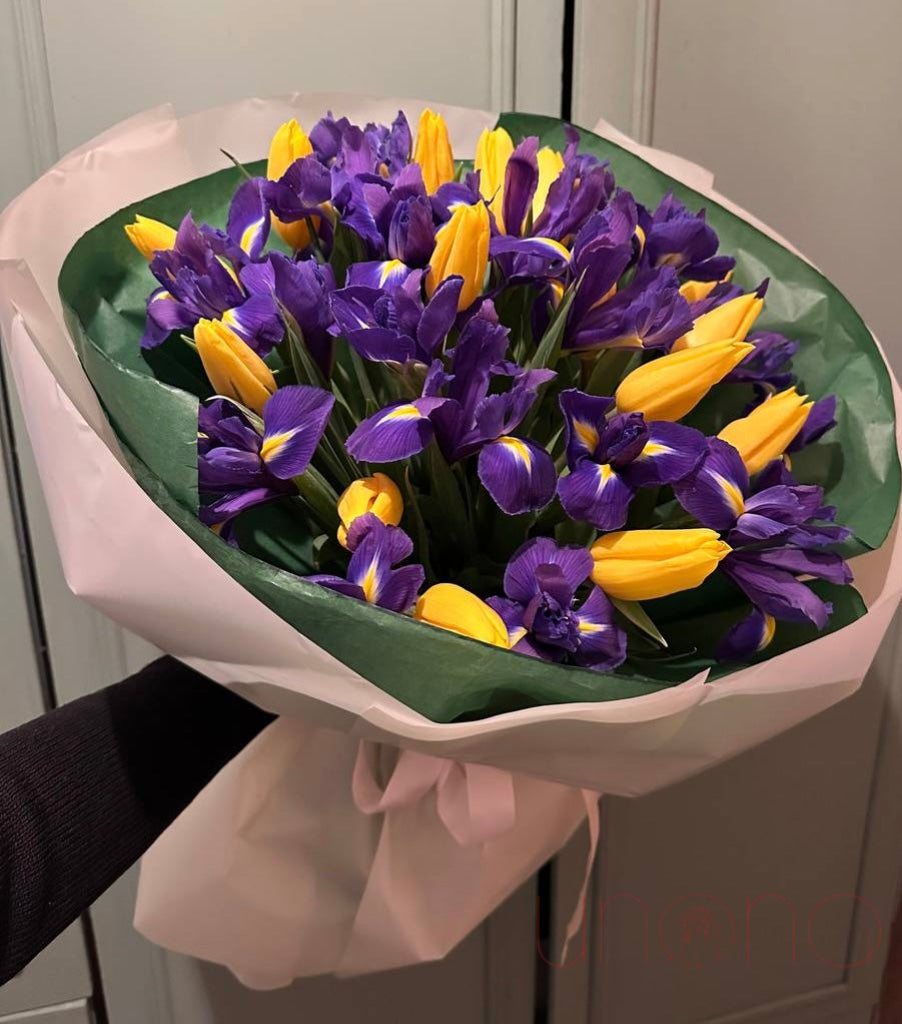 Spring Temptation Bouquet Irises