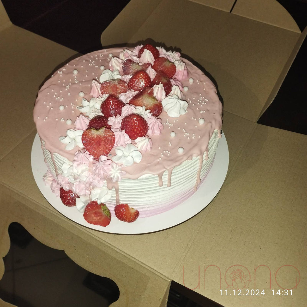 Strawberry Cake Custom Made Cake