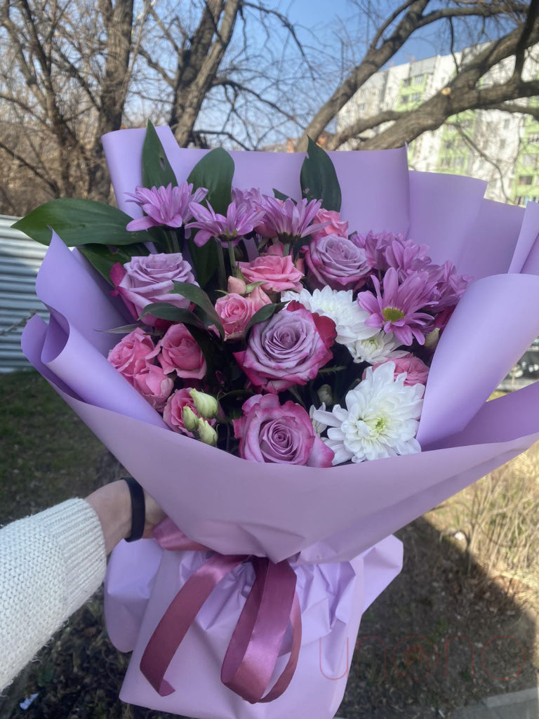 Strawberry Sky Bouquet Roses