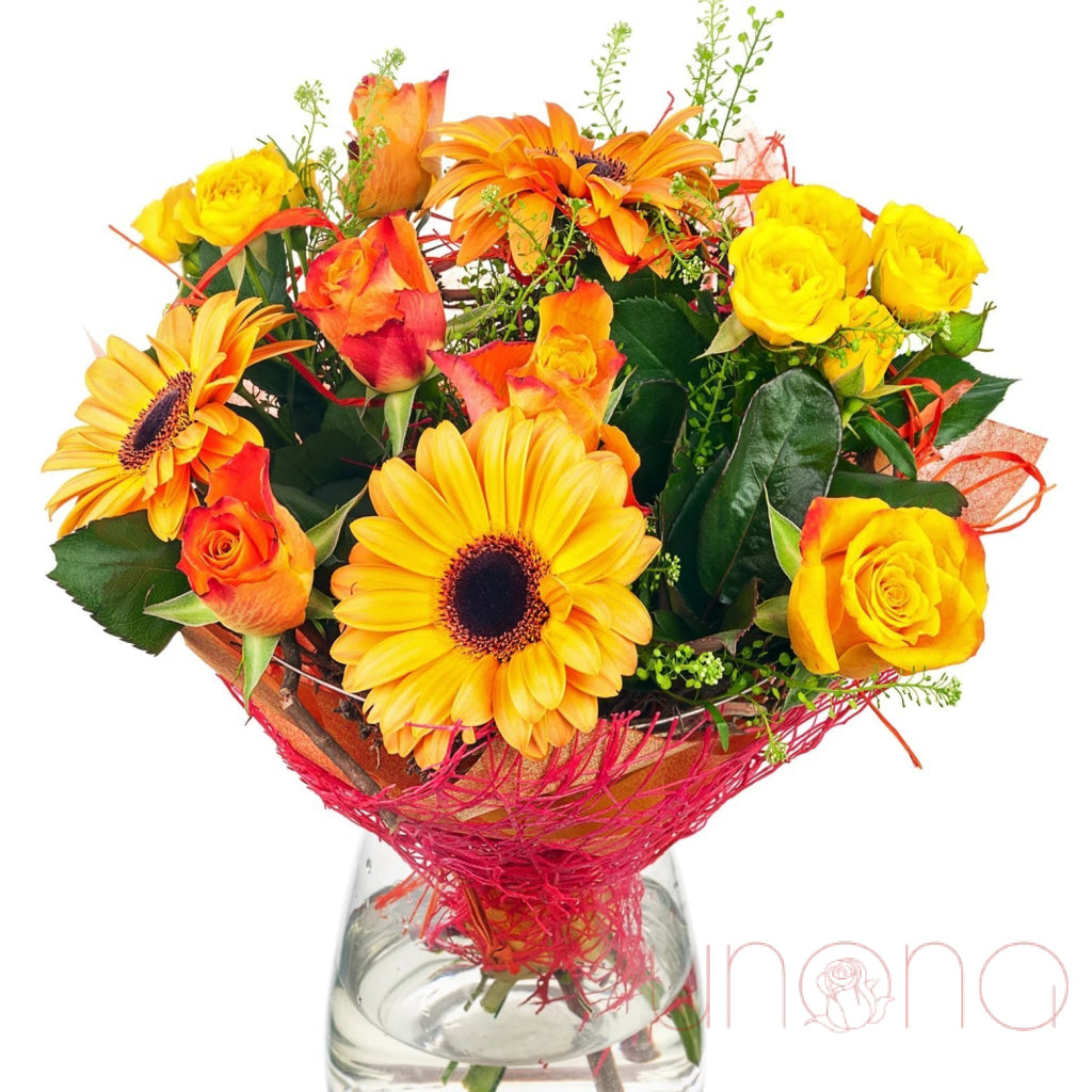 Sunlit Blooms Bouquet | Ukraine Gift Delivery.