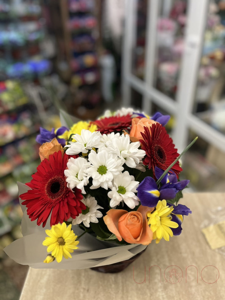 Sweet And Pretty Blooms Basket Flowers