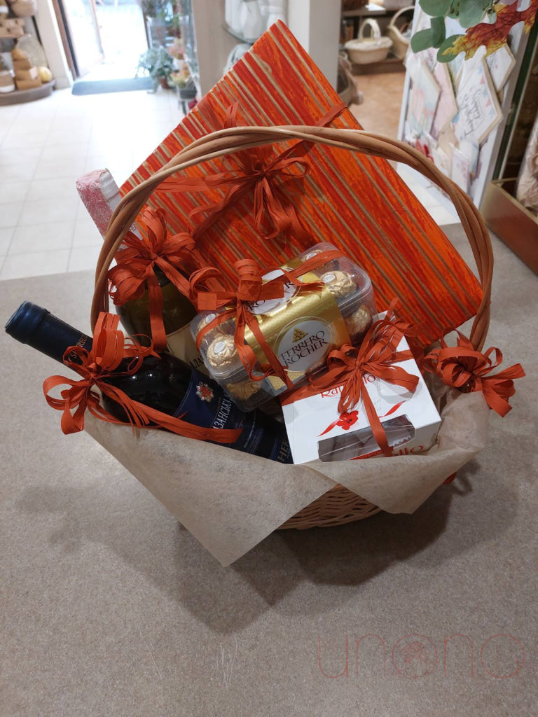 Sweet Gift Basket With Surprise By Holidays