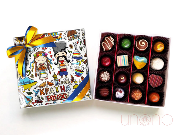 Sweet Greetings From Ukraine Chocolates Gift Baskets